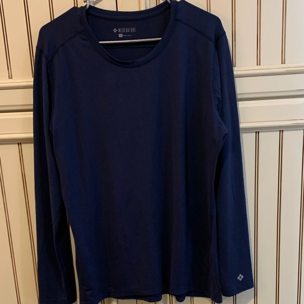 Med Couture Navy Long Sleeve Tee